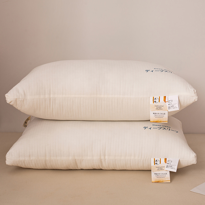 Oreiller en velours de plume en coton d'origine